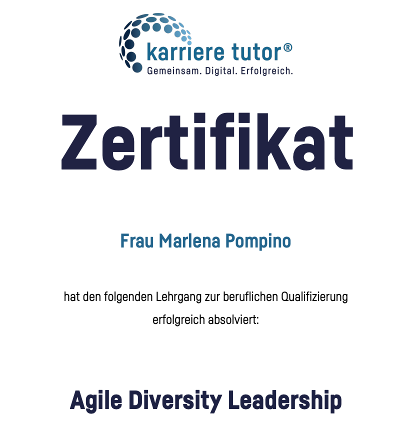 Agile Diversity Leadership Zertifikat